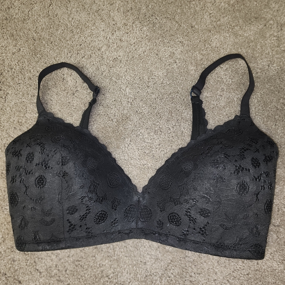 Aerie Charcoal Lace Bra